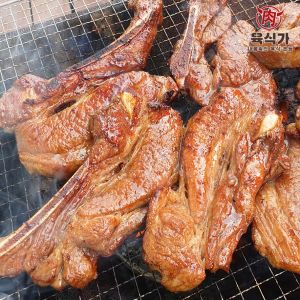 육식가 국내산 한돈 수제양념 돼지갈비 1kg 양념통갈비 1kg 세로갈비 바베큐 요리 숯불요리 1등