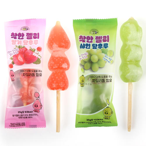 탕후루 젤리 딸기맛 샤인머스캣맛 자이리톨 함유 어린이간식