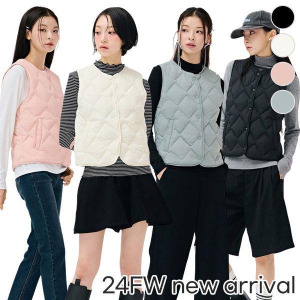 563882 체이스컬트 LIGHT 다운 물결 퀼팅 VEST