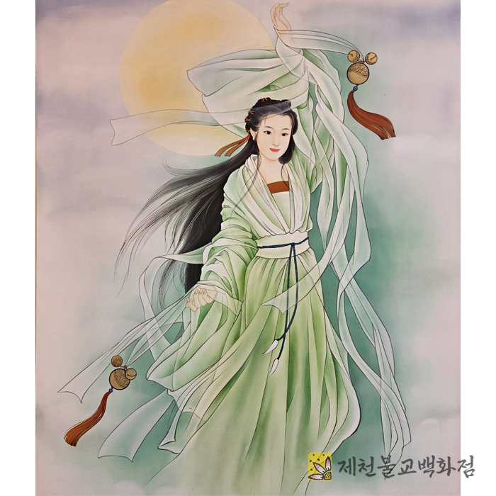 탱화 4자x3자 최고급 방울선녀탱화 맞춤탱화
