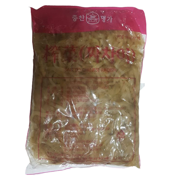 짜사이 중찬명가 1kg 중식당기본반찬 중국집짜사이채무침 짜사이돼지고기덮밥 1개