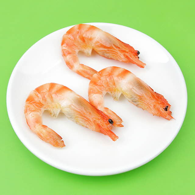 새우 모형 대하 구이 인조 생새우 익힌 통 왕 쉬림프 9 음식모형 해산물 요리 뷔페 마트 데코 바다생물 데코 장식 가짜 교구 PR