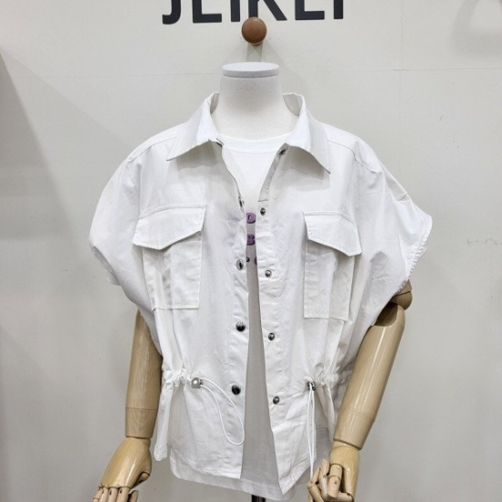 JEIKEI 제이케이 스트링 카라 조끼 JN6VT001B94