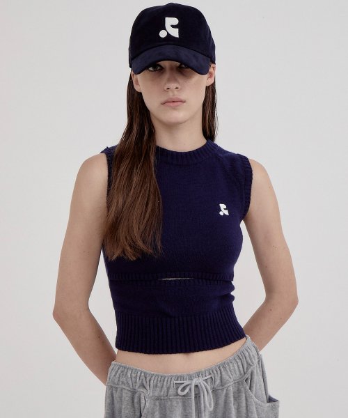 레스트앤레크레이션 RR CUT OUT KNIT VEST RR223KT001N