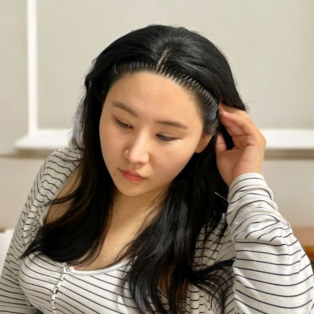올림머리 잔머리 헤어 고정핀