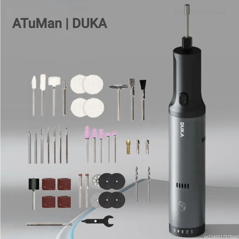미니그라인더 Duka ATuM EP2 리튬 전기 그라인더 미니 앵글 연마 절단 휴대용 조각 펜 도구