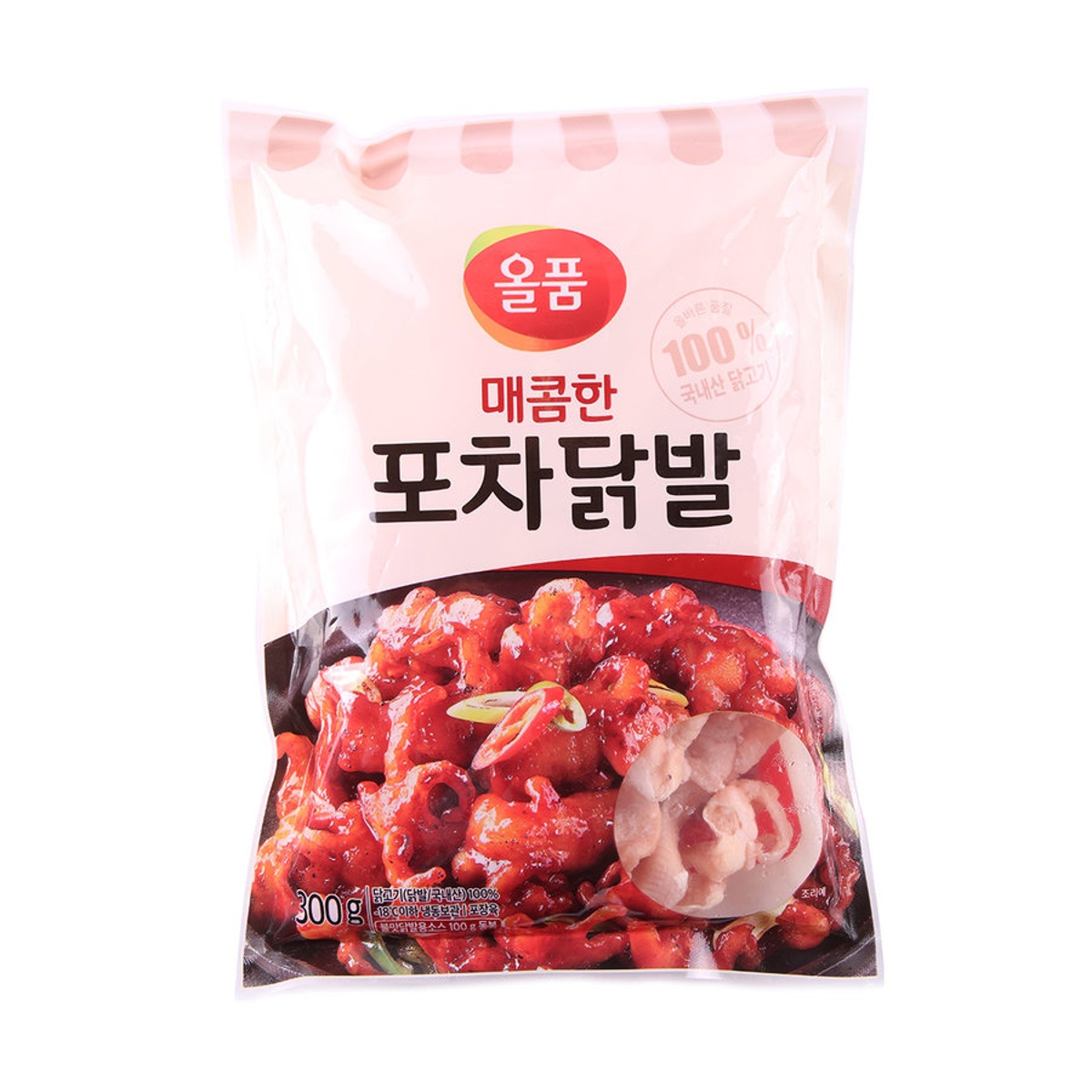 냉동 닭발 300G 팩