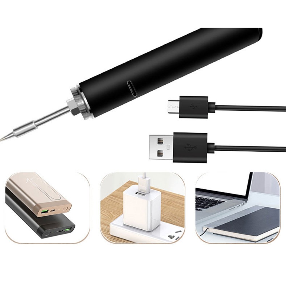 USB 전기 납땜 다리미 충전 다리미 18650 리튬 배터리 3 기어 작동 온도 전환