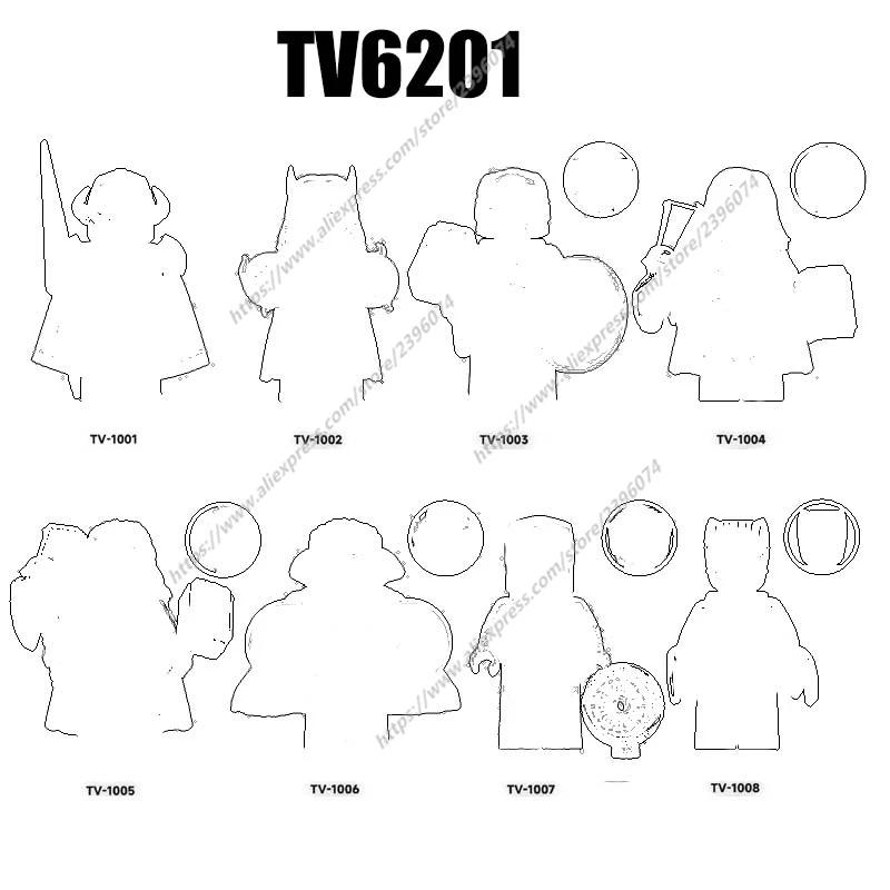 액션 피규어 빌딩 블록 장난감 시리즈 개 TV6201 TV1001 TV1002 TV1003 TV1004 TV1005 TV1006 TV1007 TV1008 1