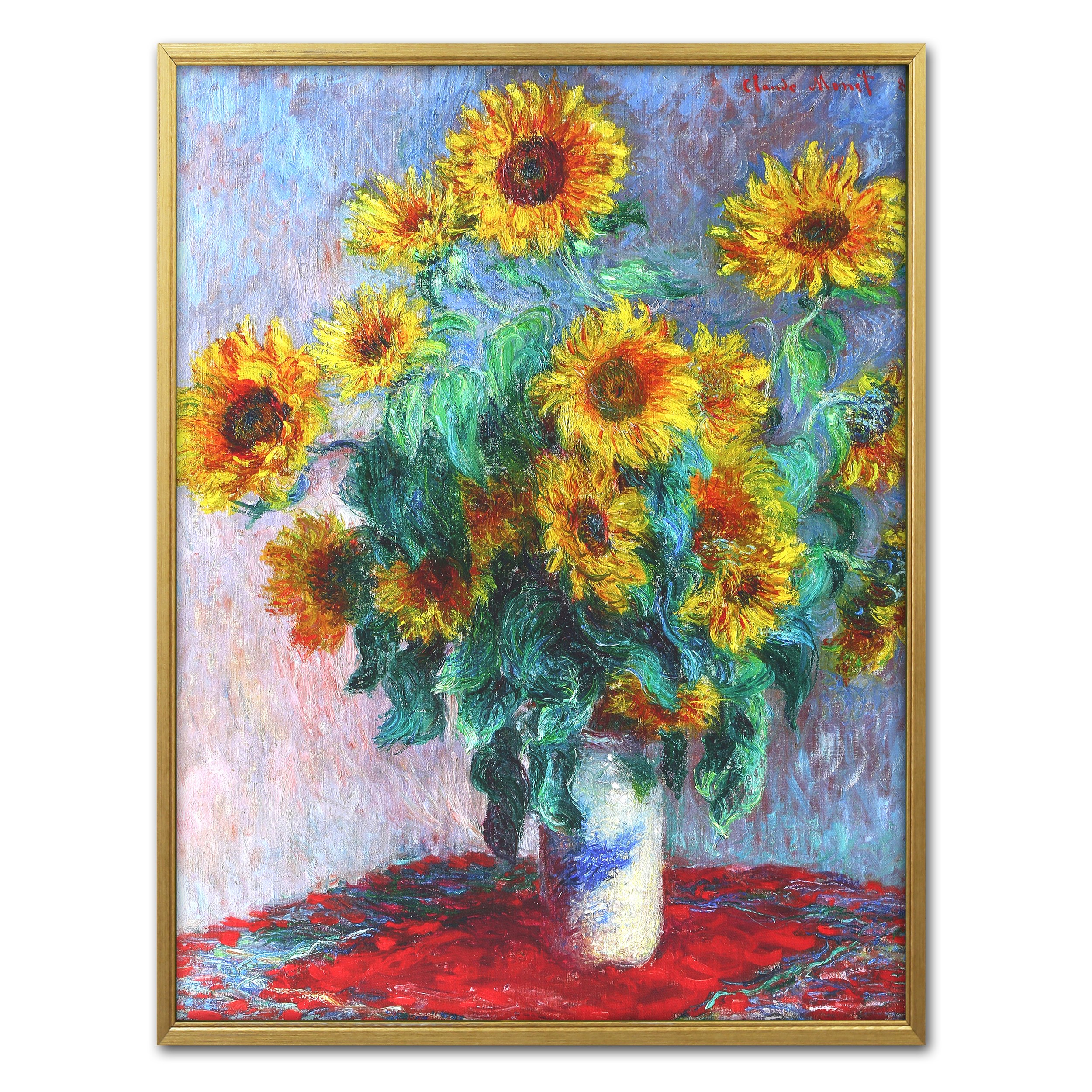 케이엔에이치 KNH 황금빛 해바라기 그림 10종 금전운에 해바라기그림 액자 6 모네 해바라기 소형