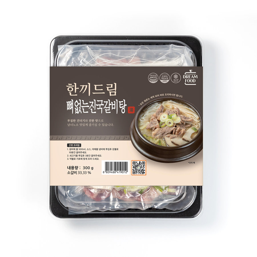 드림푸드 한끼드림 뼈없는 진국갈비탕 300g