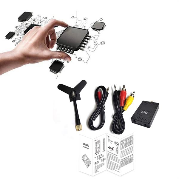 FPV RC 레이싱 드론용 비디오 리시버 3 3G VRX 키트 8CH