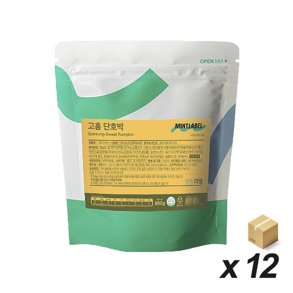 셀플러스 민트라벨 민트라벨 고흥 단호박 파우더 800g x 12개