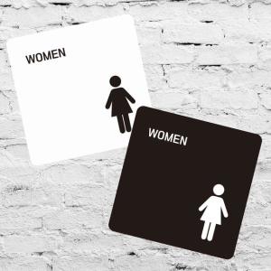 부착형 정사각 소형안내판 WOMEN2