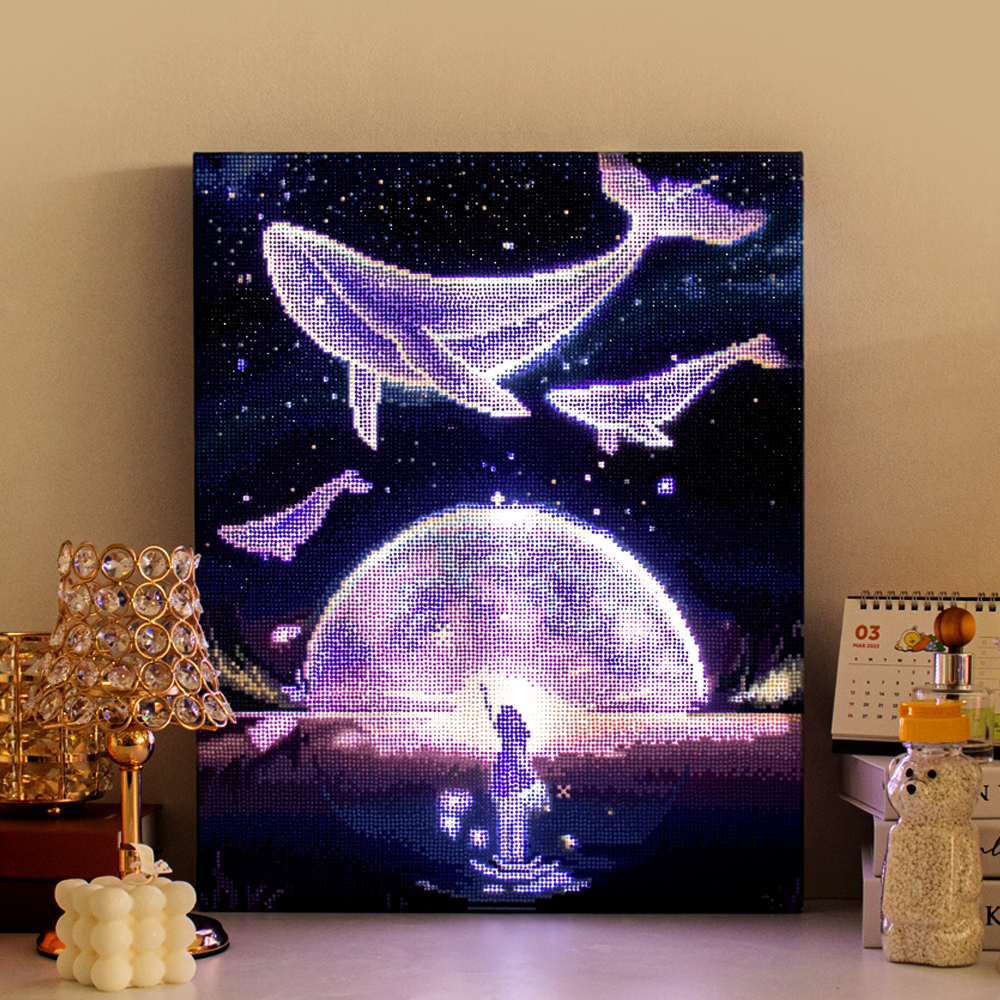 아트조이 아트조이 DIY LED 보석십자수 캔버스형 꿈꾸는 고래 리뉴얼