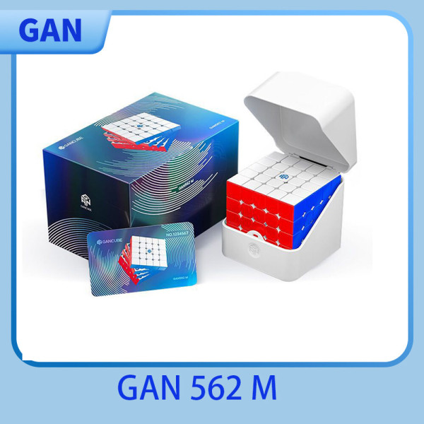 GAN 562 M 5X5 자기 매직 스피드 큐브 스티커가없는 전문 Fidget 장난감 Maglev UV Cubo 퍼즐