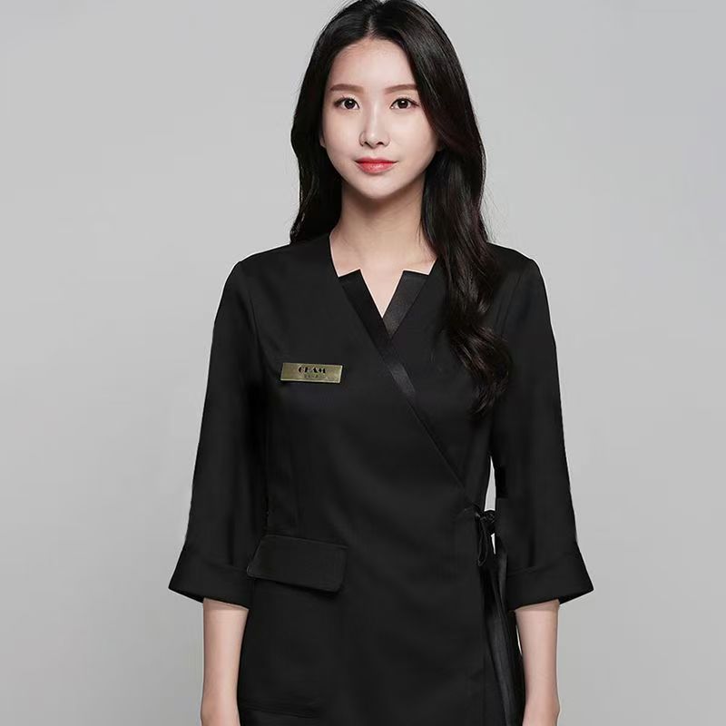 피부관리사 유니폼 피부샵 미용 병원 데스크 가운 관리사 성형외과 미용실 실장