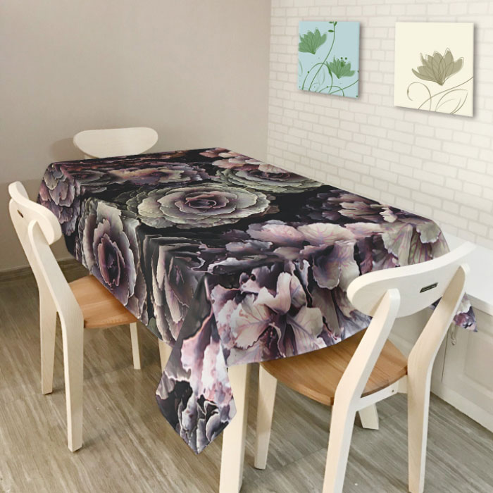 아울리빙 컬러풀페인팅 키친 테이블커버 E 140 x 140 cm