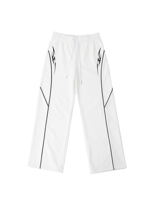 레피브 Piping Tribal Low-rise Wide Pants