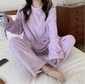 보들보들 골지 잠옷 셋트 5컬러 여성잠옷 겨울잠옷