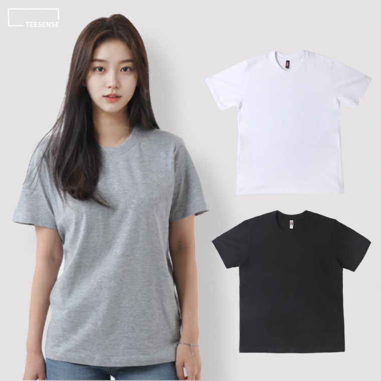20수 라운드 순면 100 S 라운드 반팔티 카라티