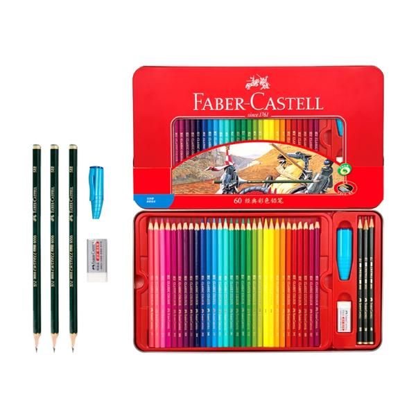 Faber Castell 1158 컬러 연필 수성 페인트 연필 드로잉 전문 컬러 연필 세트 12 개 2 36 48 60 개