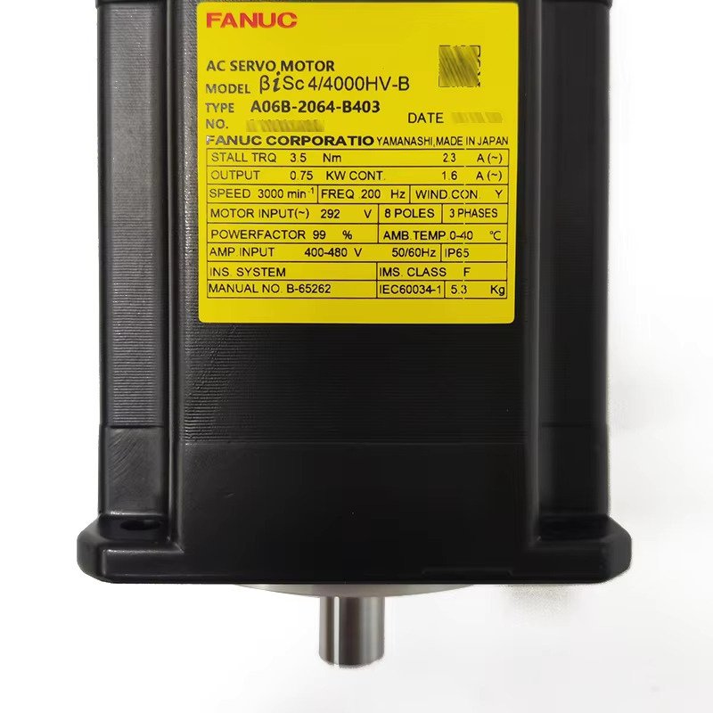 Fanuc CNC 기계용 AC 서보 모터 A06B 0064 B403 A06B-0064-B403