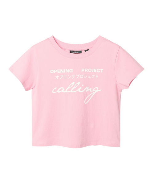 오프닝프로젝트 오프닝프로젝트 W Cropped Calling Half T Shirt - FWSWCTA318M