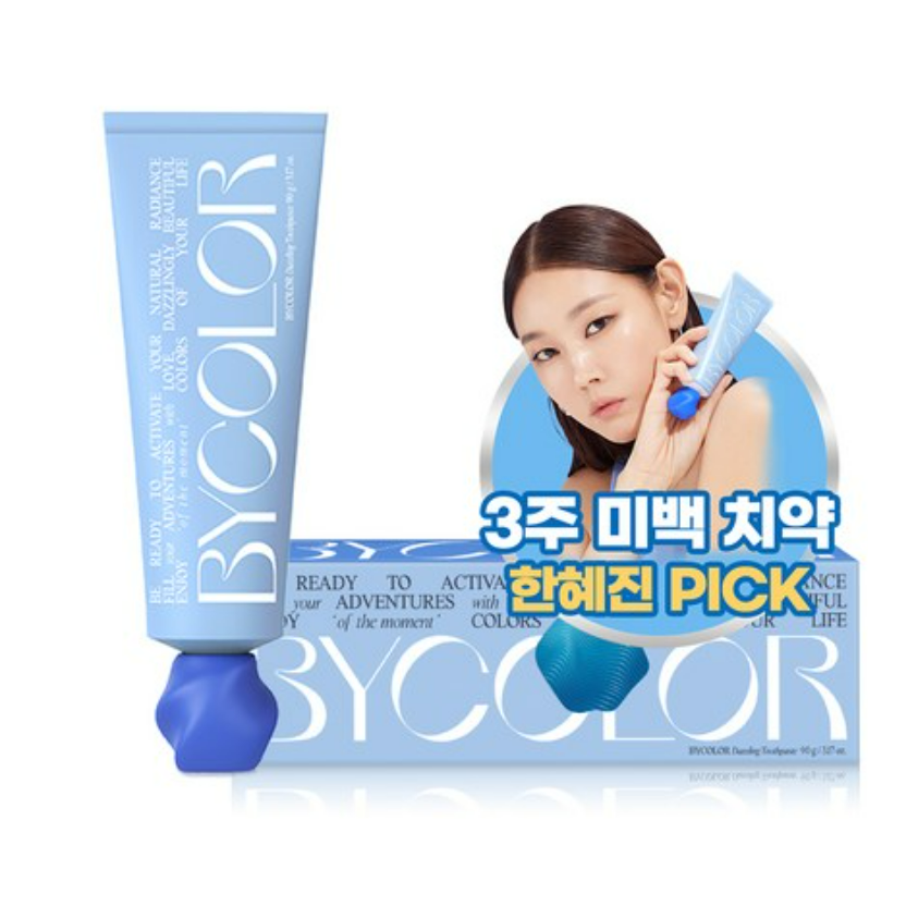 애경산업 바이컬러 데즐링 미백 기능성치약 80g