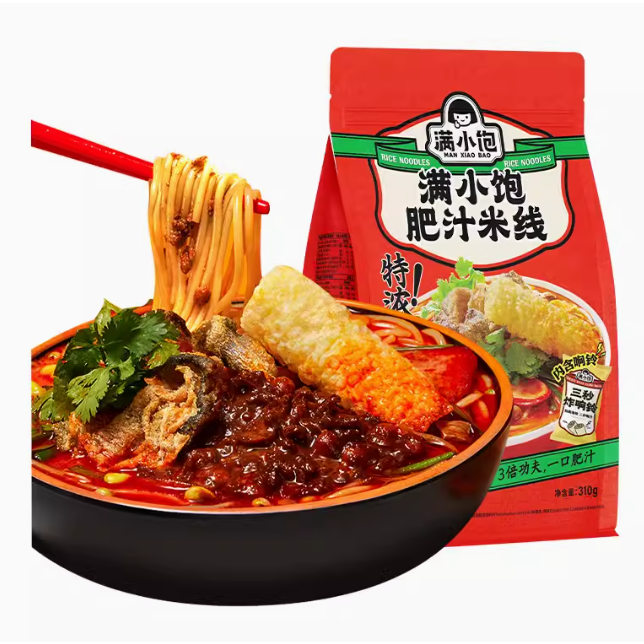호호중국식품manxiaobao feizhi mixian 만쑈보오 페이즈미시엔 쌀국수 310g중국쌀국수 310g 1개