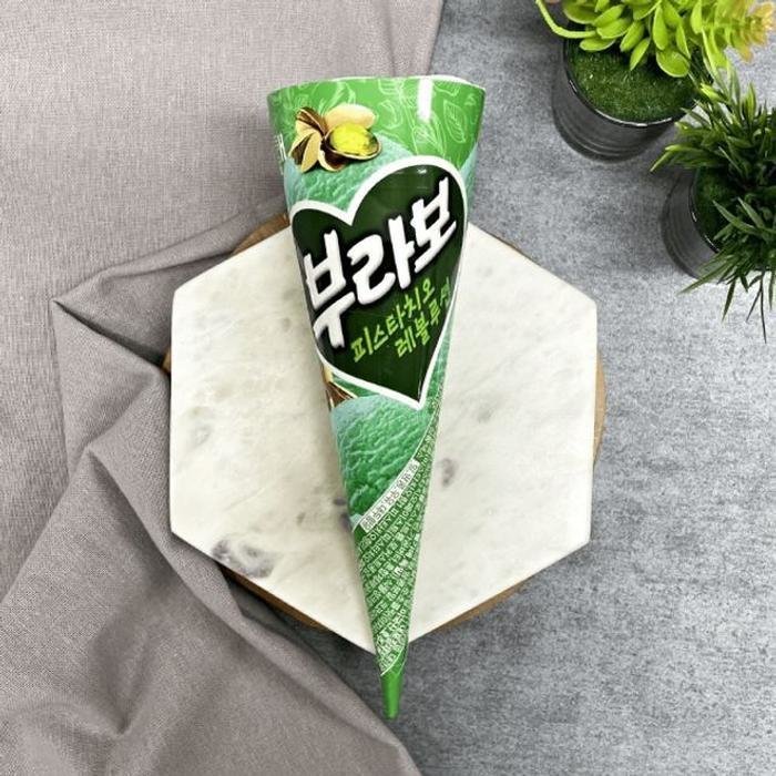부라보콘 얼려먹는 얼음 소프트 업소용 막대 콘 무인 아이스크림 바 피스타치오 24개