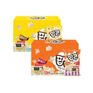 사조 로하이 전자레인지 팝콘 달콤한맛 12입 버터 12입
