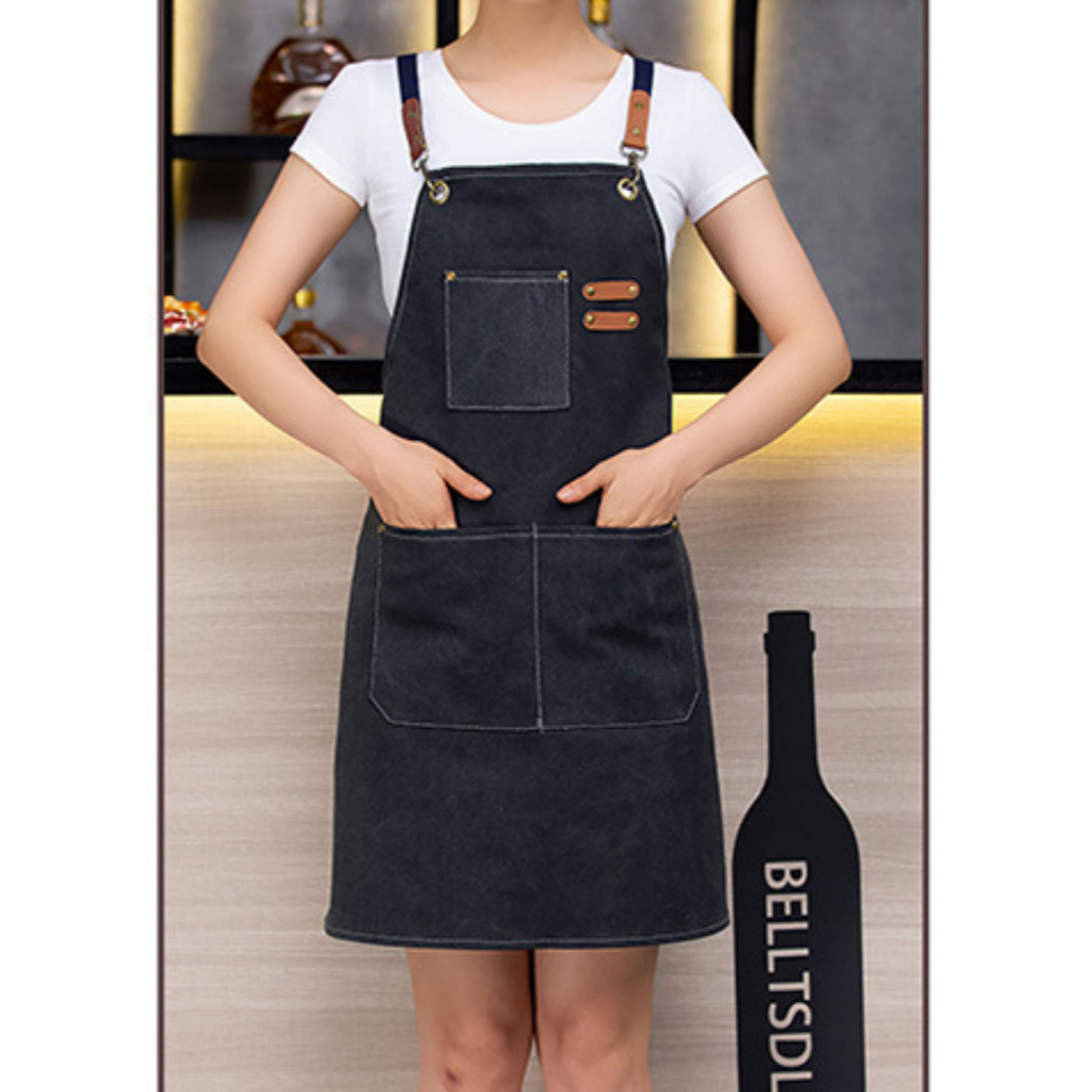 젠타임 캔버스 앞치마 공방 카페 1P 1개