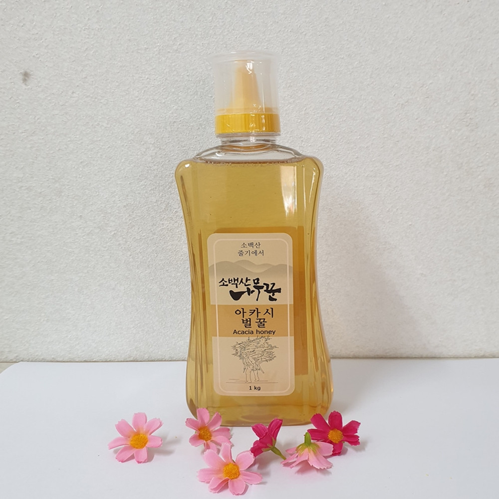 경북 영주 소백산나무꾼벌꿀의 아카시아꿀 500g 천연 아카시 벌꿀 1kg 1개