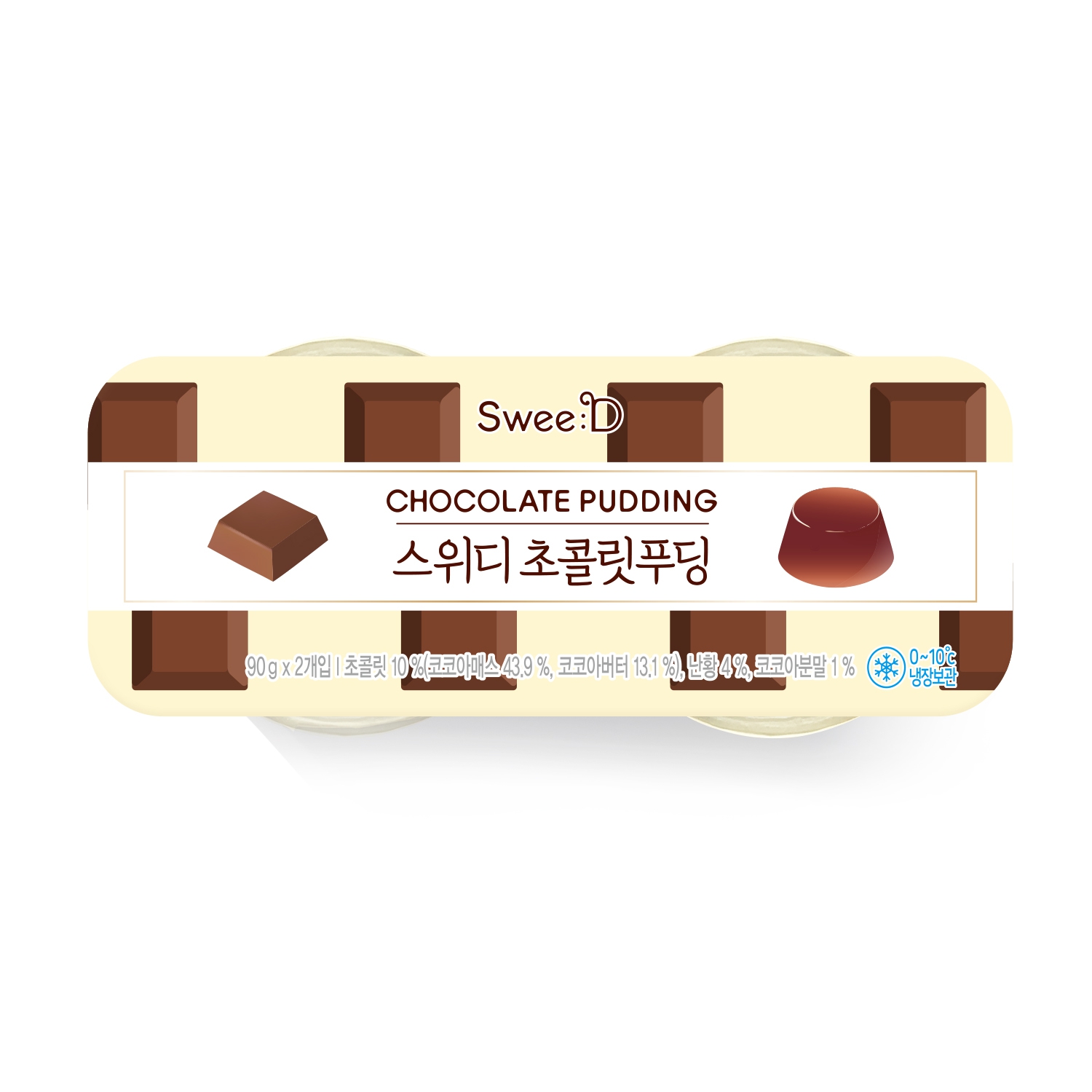 스위디 초콜릿푸딩 90G 2입