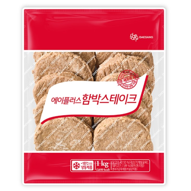 청정원 청정원 에이플러스 함박스테이크 1kg 1개