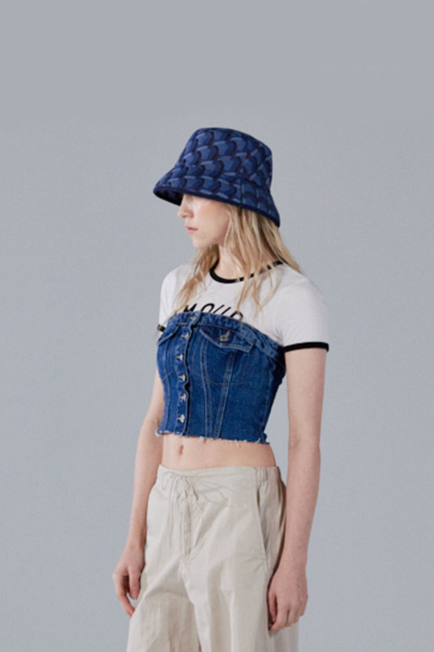 로사케이 자카드 BUCKET HAT JJ RAWSAF700JJFR