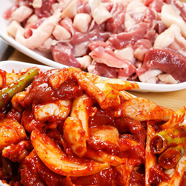성화푸드 달수 생오리 주물럭1kg 로스1kg 국내산오리 냉장 당일제조