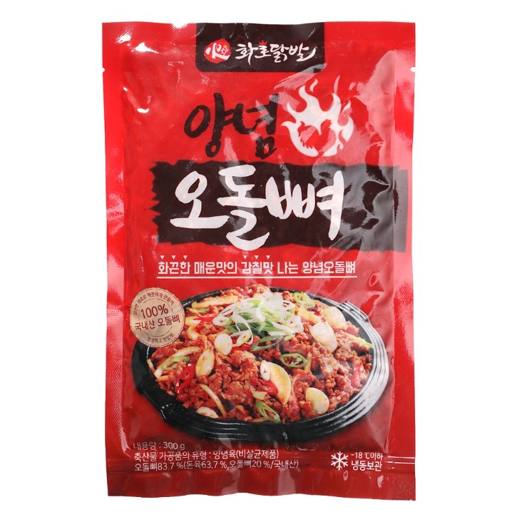 신선식품 가가호호 양념오돌뼈 300g 화로닭발 1개 300g