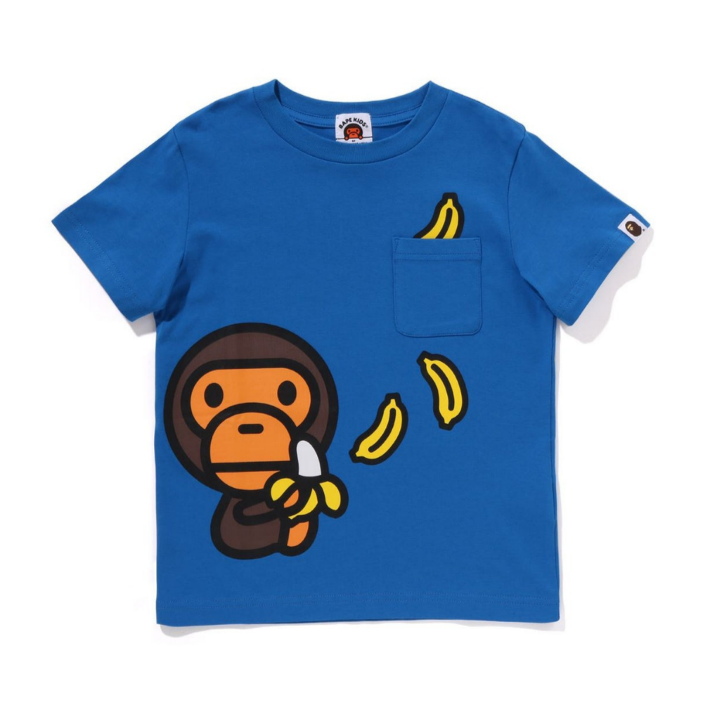 베이프 키즈 반팔티 BABY MILO BANANA POCKET 2K80-309-009