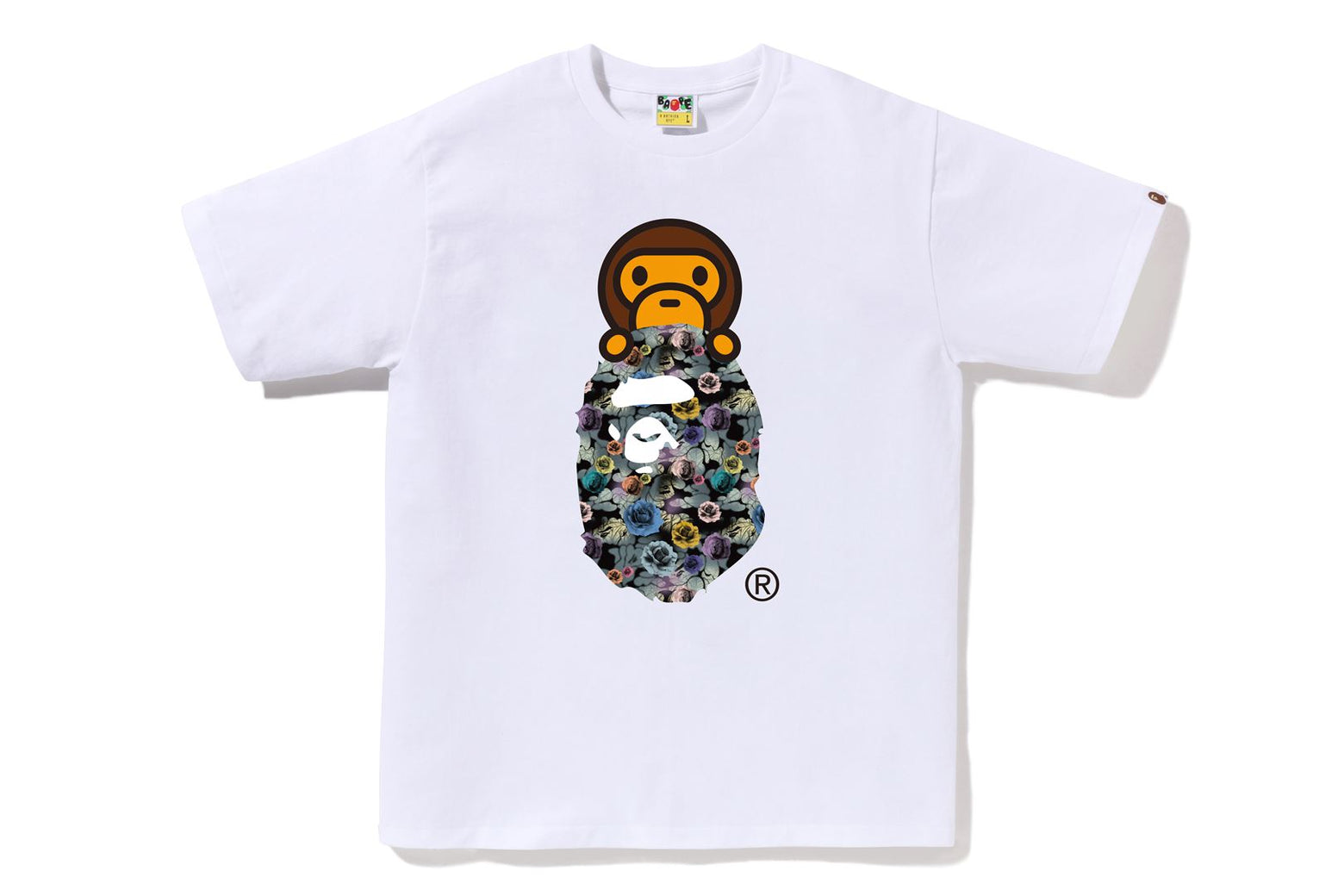 베이프 반팔티 FLORAL CAMO MILO ON APE HEAD 2K80-110-008