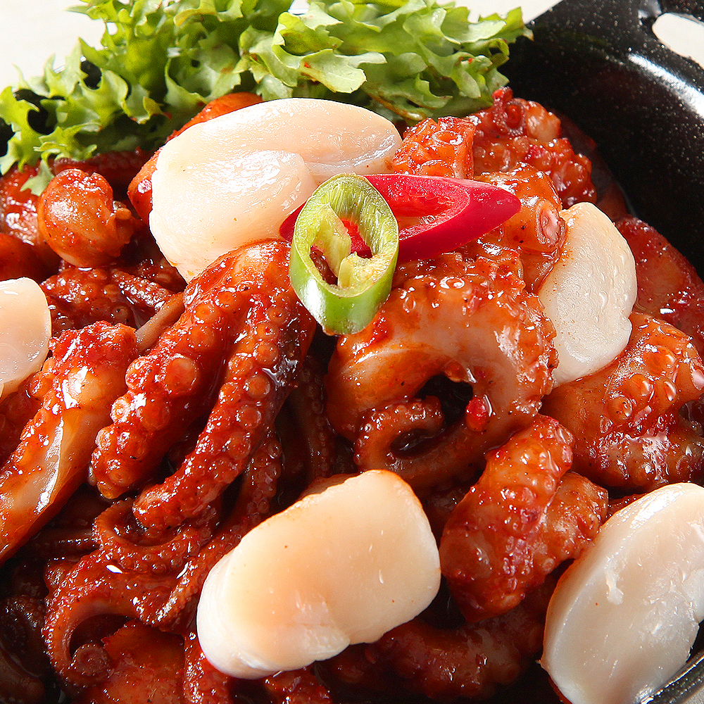 통관자주꾸미명가 450gx3팩 맛있게 매운 양념쭈꾸미와 통관자살의 콜라보