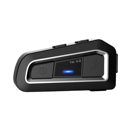 YKODMOT Motorcycle Helmet Bluetooth Headset Intercom Interphone 1000m Walkie-Talkie Headphone TK-X2