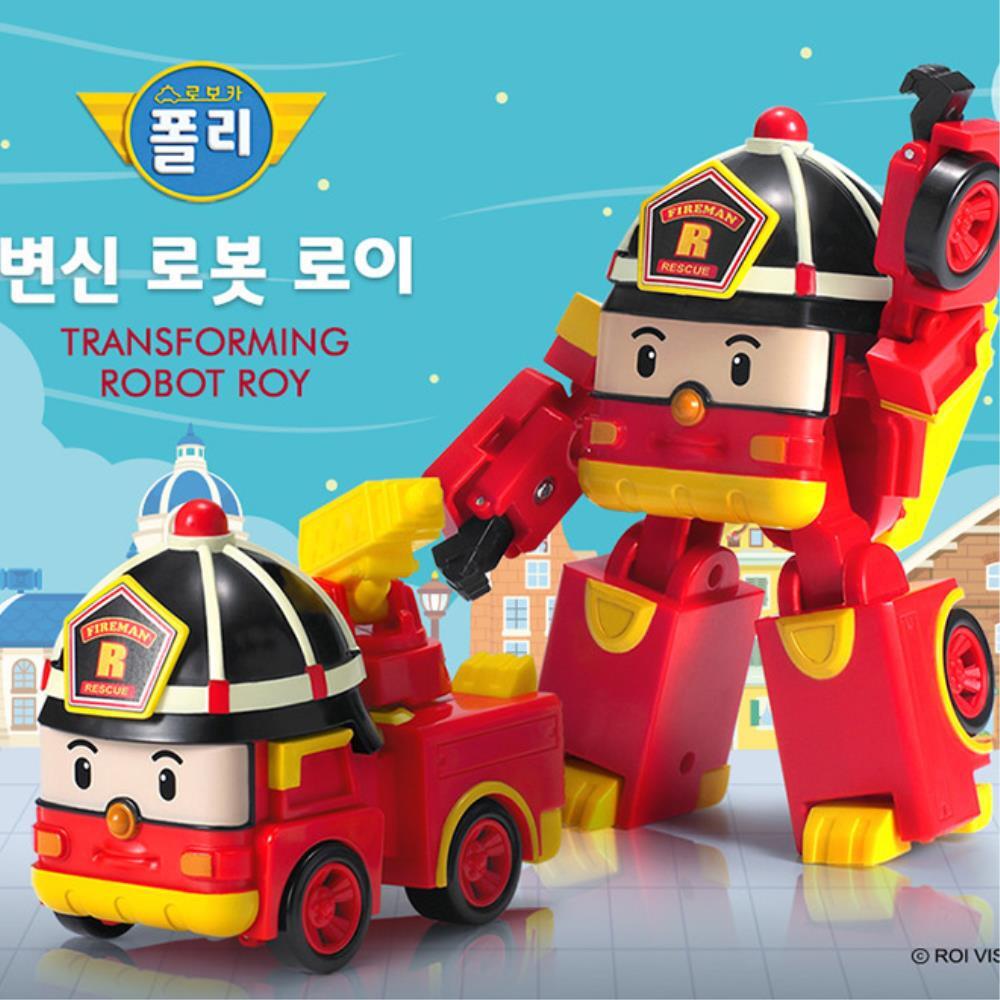 로보카폴리 관절 움직이는 소방차 변신 로봇 로이 4세 장난감로봇 완구