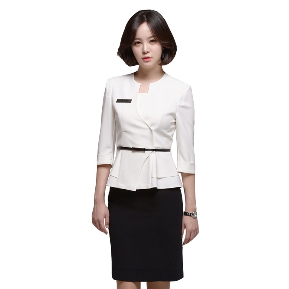 피부과유니폼 실장 여름유니폼 코디 정장 성형외과 데스크 상담실장 치과 복장 치마 바지 세트