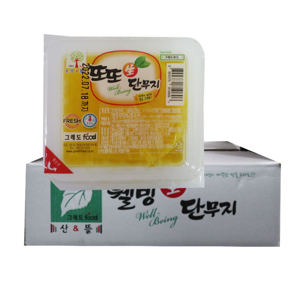 그래도푸드 또또 미니단무지 150g 80개 1박스