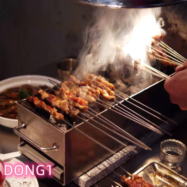 꼬치 구이 화로 가게용 양꼬치 사각 숯불 화덕대 스탠