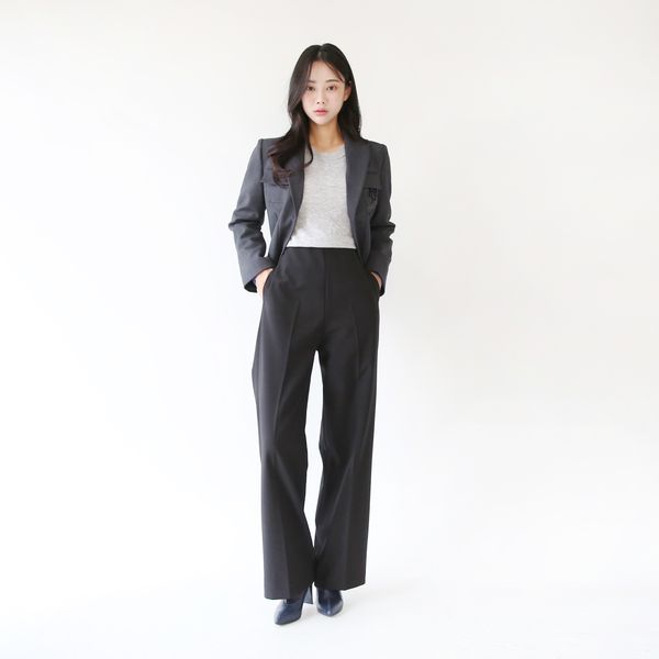 제이블랑 제이블랑 블랑듀 샤베 와이드 팬츠 JBC3PT021