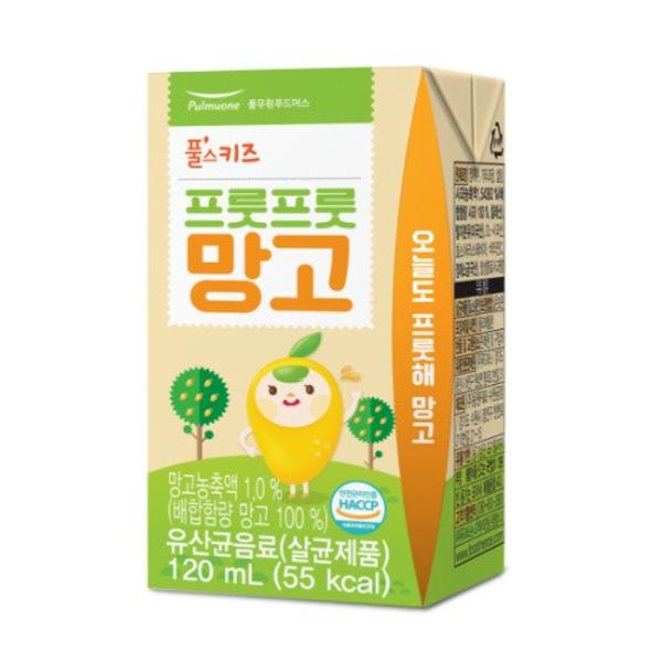 동원에프앤비 풀무원 풀스키즈 프룻프룻 망고주스 120ml