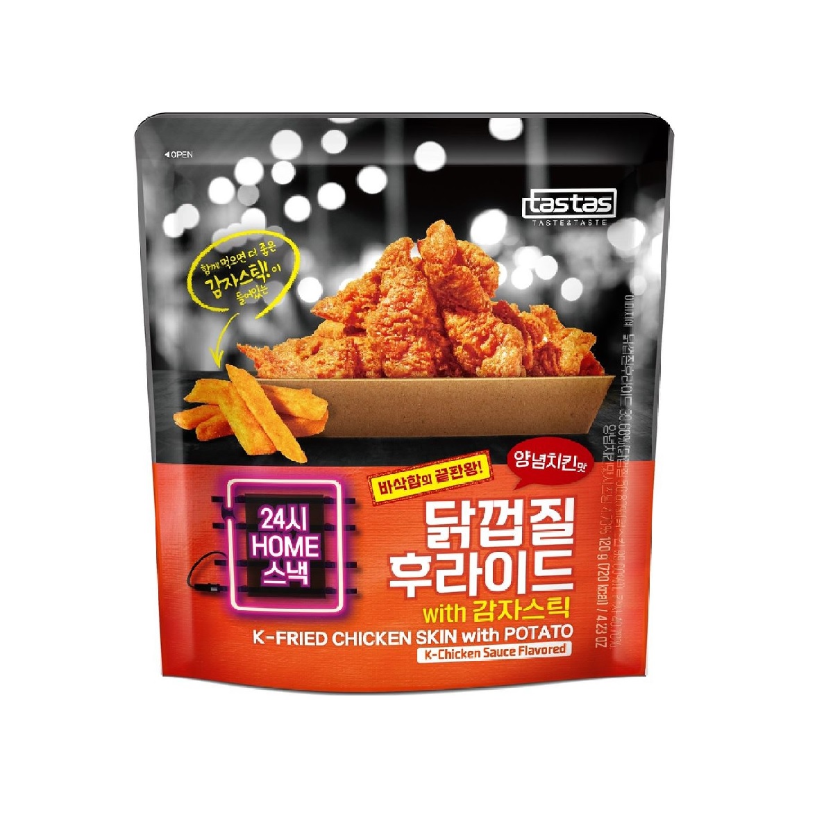 닭껍질 후라이드 양념치킨맛 120G